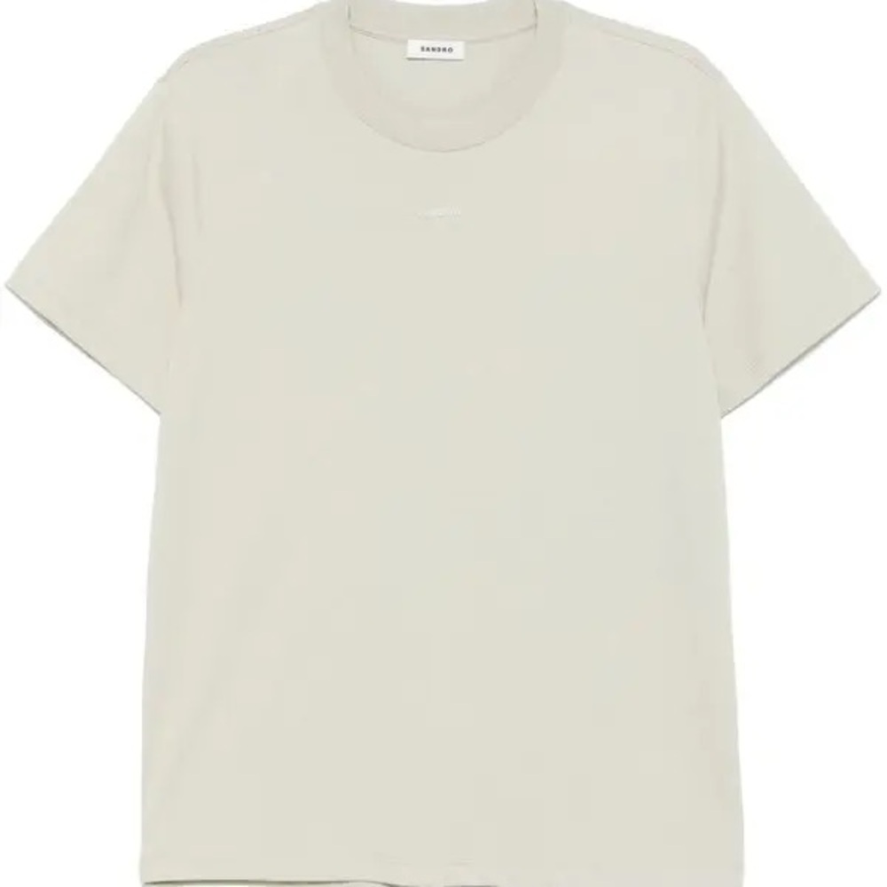 Sandro Light Beige light sage Short Sleeve Tee